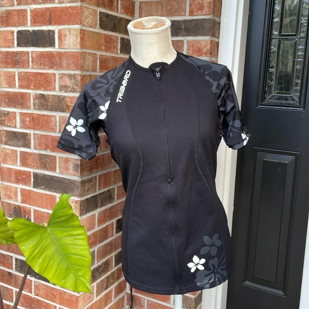 Tribord Neoprene Short Sleeve Zip-Up Top‎